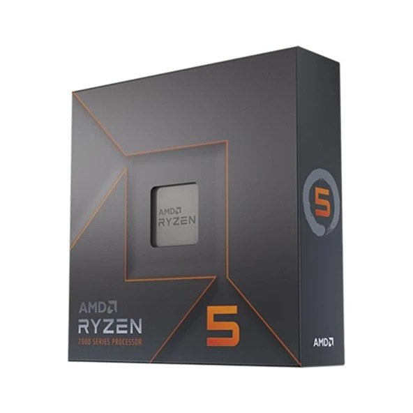 AMD Ryzen 5 7600X Box 4.7 GHz 6 Çekirdek 38MB Cache AM5 Soket 5nm Kutulu İşlemci