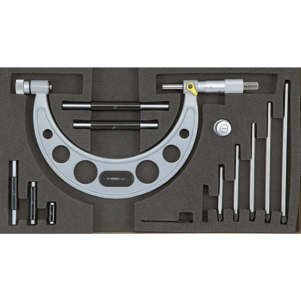 ASIMETO 0-150mmx0.01 DEĞİŞTİRİLEBİLİR MEKANİK MİKROMETRE