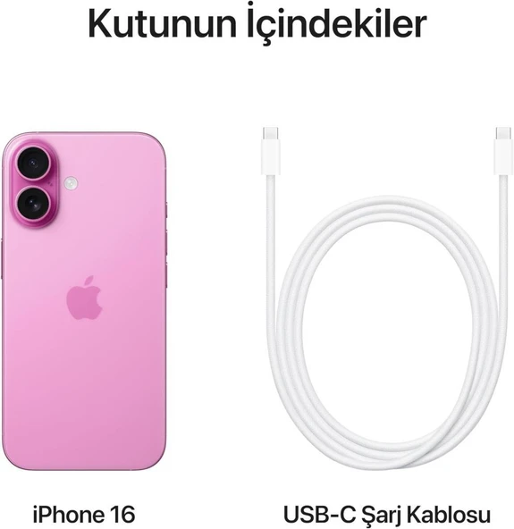 iPhone 16 128 GB Pembe - 3