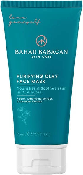 Bahar Babacan Kaolin Kili&Calendula Özlü Arındırıcı Siyah Nokta Karşıtı Kil Maske 75Ml