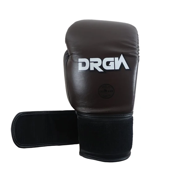 DragonDo DRGN-G4 Hakiki Deri Boks Eldiveni Muaythai Kick Boks Eldiveni Kahverengi - 3