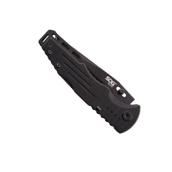 SOG FK1101 Salute Mini-Satin Siyah Katlanır Çakı - 4
