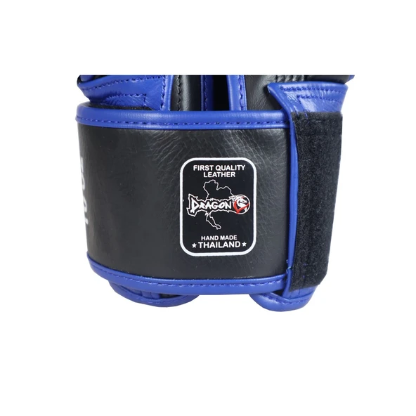 DragonDo DRGN-MG3 Hakiki Deri Boks Eldiveni Mavi Muay Thai Eldiveni - 5