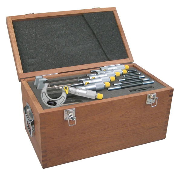 ASIMETO 0-300mmx0.01 MEKANİK MİKROMETRE SETİ