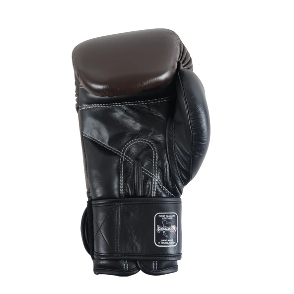 DragonDo DRGN-G4 Hakiki Deri Boks Eldiveni Muaythai Kick Boks Eldiveni Kahverengi - 4