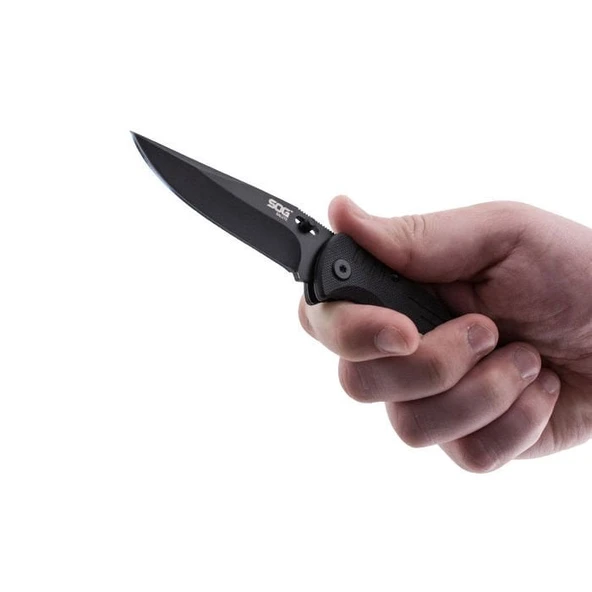 SOG FK1101 Salute Mini-Satin Siyah Katlanır Çakı - 2