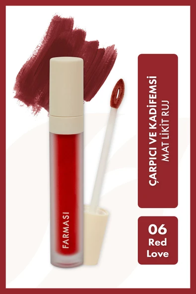 Farmasi Mat Likit Ruj 06 Red Love ürün görseli