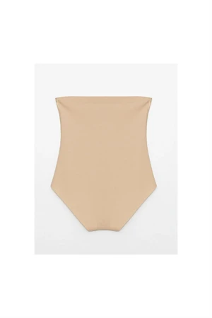 2 Beden İncelten İz Yapmayan Lazer Kesim Yüksek Bel Slip Korse - Resim 5