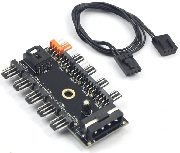 4337 10 Port Fan Power Ide Switch Pwm Çoklayıcı - 2
