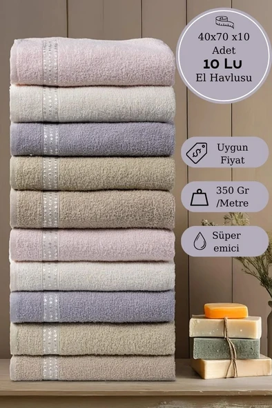 10 Lu El Havlusu Seti Devin - 40x70