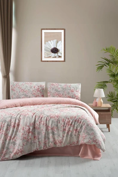 Çift Kişilik Nevresim Takımı Lıly Krem - 200x220 - 3