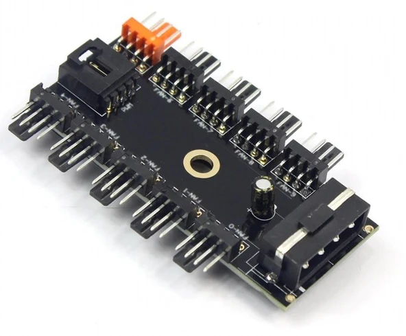 4337 10 Port Fan Power Ide Switch Pwm Çoklayıcı - 4