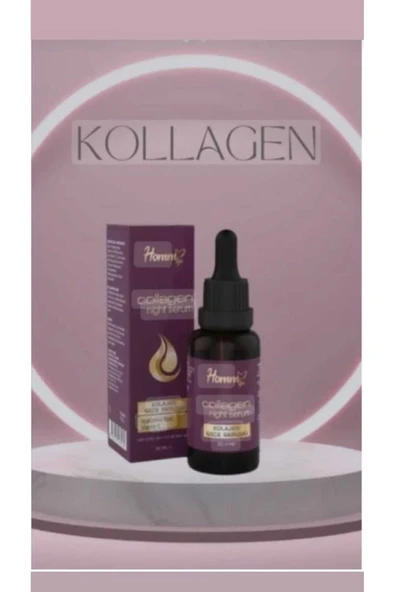 Homm Life Kolajen Gece Serumu 30 ml Tüm Cilt Tipleri İçin - Resim 2