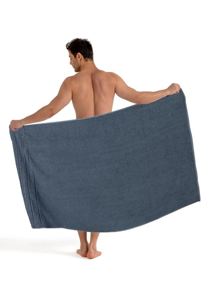 4 Lü Banyo Havlusu Seti Dora Indigo - 70X140cm x2 / 50x90cm x2 - 4