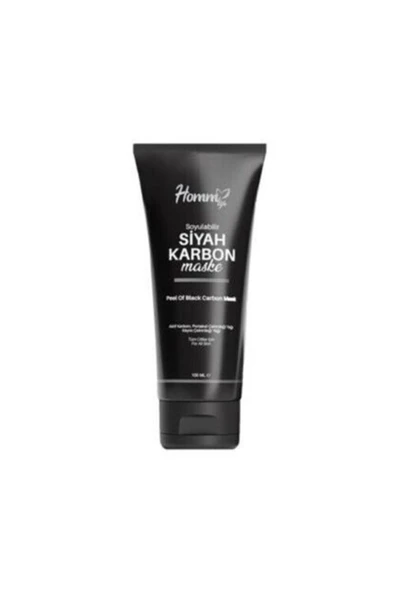 Homm Bitkisel Soyulabilir Siyah Karbon Maske 100ml - 3