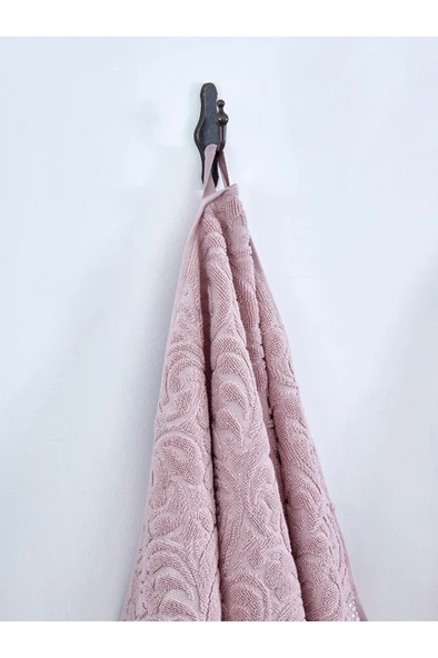 Esra Jakarlı Banyo Havlusu 70x140 Cm Gül Kurusu 70x140 - 2