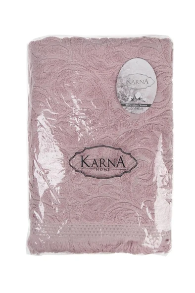 Esra Jakarlı Banyo Havlusu 70x140 Cm Gül Kurusu 70x140 - 4