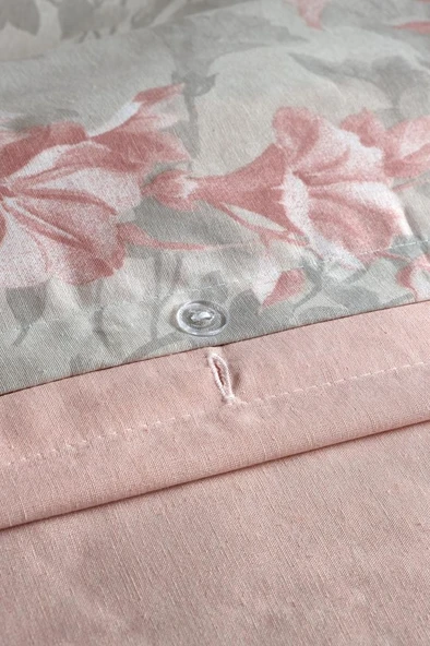 Çift Kişilik Nevresim Takımı Lıly Krem - 200x220 - 6