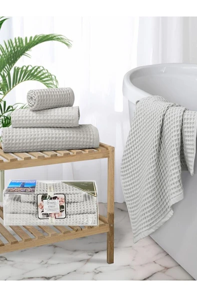 Plaj Havlusu 4 Lü Havlu Takımı Torshon Korent 40x80 - 70x140