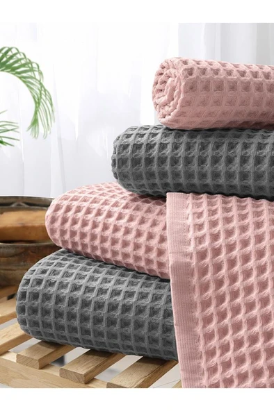 Plaj Havlusu 4 Lü Havlu Takımı Torshon Korent 40x80 - 70x140 - 3