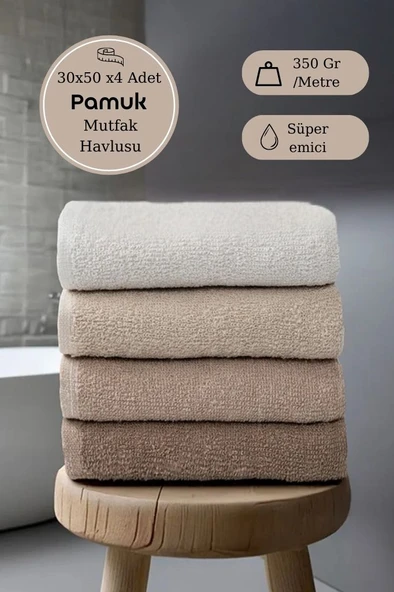 4 Lü Mutfak Havlusu Aden - 30x50