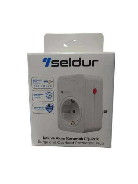 Seldur Şok ve Akım Korumalı Fiş Priz