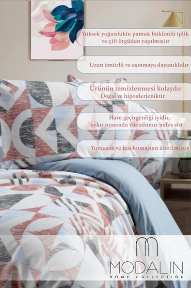 Çift Kişilik Nevresim Takımı Quadra - 200x220 - 3