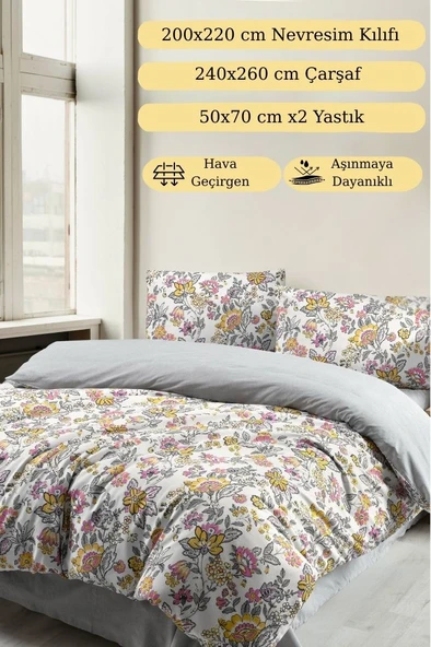 Flora Çift Kişilik Nevresim Takımı