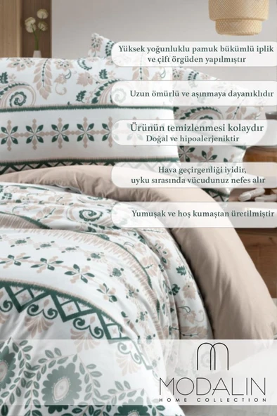 Otantik Çift Kişilik Nevresim Takımı - 200x220 - 3