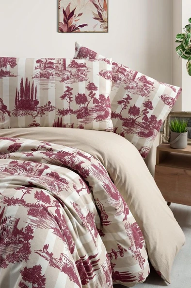 Çift Kişilik Nevresim Takımı Helena Krem - 200x220 - 4