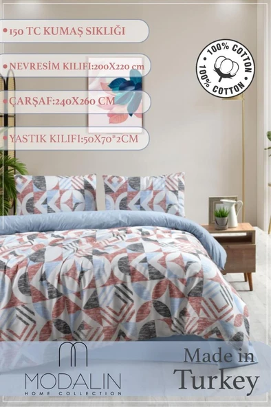 Çift Kişilik Nevresim Takımı Quadra - 200x220 - 2