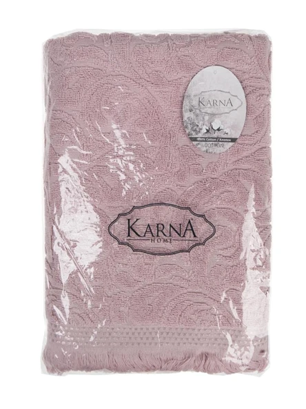 Esra Jakarlı Banyo Havlusu 70x140 Cm Gül Kurusu 70x140 - 5