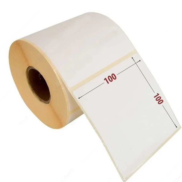 100x100 Yapışkanlı Termal Kargo Etiketi 500 Sarım Termal Etiket