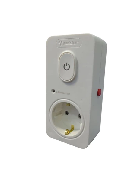 Seldur Anahtarlı Şok ve Akım Korumalı Fiş Priz