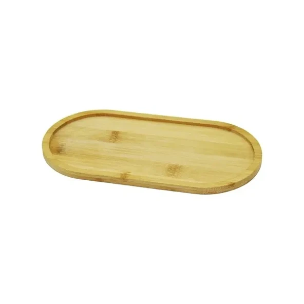 Oval Bambu Yağdanlık Altlığı ve Sunum Tabağı
