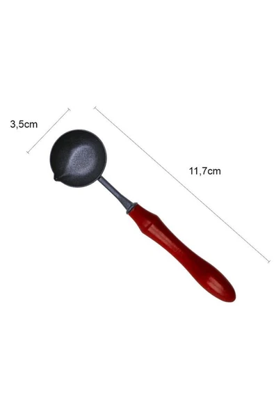 Ahşap Sap Mum Mühürü Eritme Kaşığı Teflon Kaplama Yapışmaz Yüzey ürün görseli