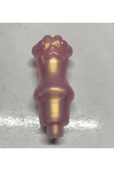 Mum Mühürü Sapı Kedi Patisi Model Sentetik Reçine Sedef Pembe M8 - Resim 3