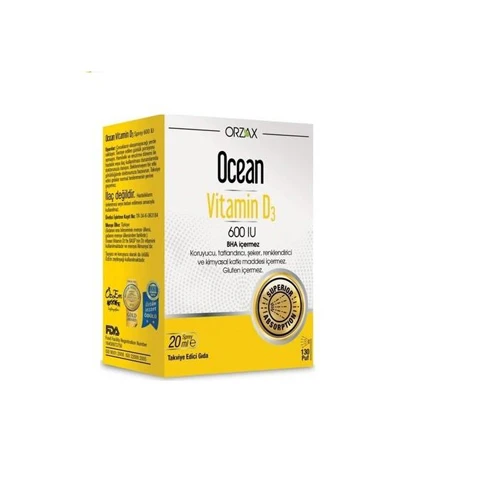 Ocean Vitamin D3 600 IU Oral Sprey 20 Ml- SKT: 04/2027