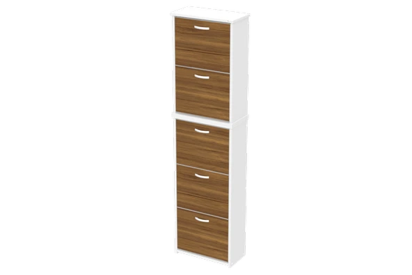 Modilayn VERVE Asma Kapı Önü 52x194x 26 cm' lik 5 Düşer Kapak 10 Göz Bölmeli Ayakkabılık - Resim 7