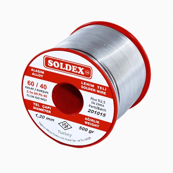 Lehim Teli Kurşunlu SN 60 PB 40 1,20mm 500Gr 60/40