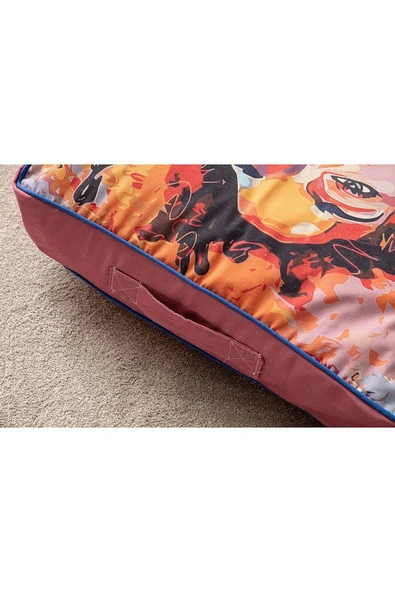 DEKORATİF ÇOK AMAÇLI AYNALI KARE 60X60 YER MİNDERİ - 4