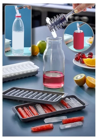 2 Adet Pratik Çubuk Şeklinde Kokteyl Sunum Buz Kalıbı