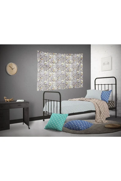 move home Dolar Desenli Kumaş Duvar Örtüsü,duvar Halısı - 4