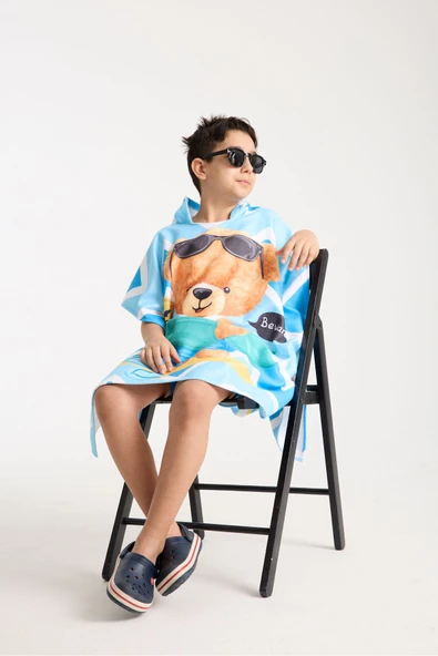 MoveBeach Çocuk Panço Plaj Havlusu 8-12 Yaş - Resim 2