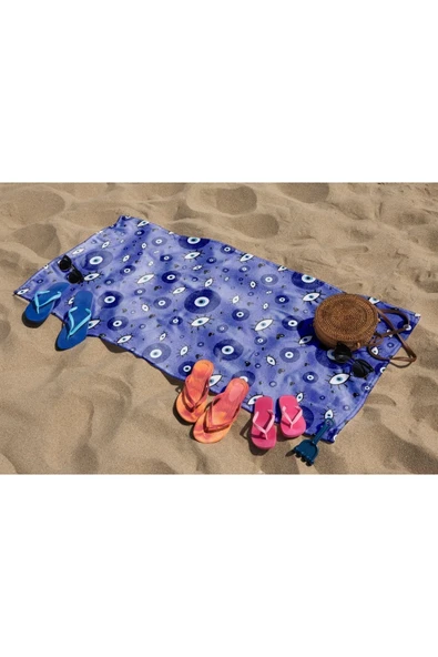 MoveBeach Desenli Plaj Havlusu, Banyo Havlusu - 3