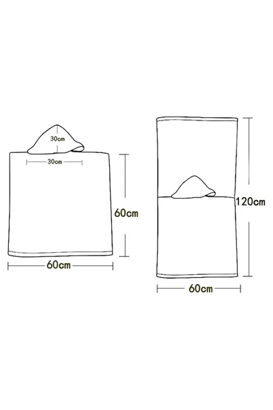 MoveBeach Desenli Çocuk Panço Plaj Havlusu - 5