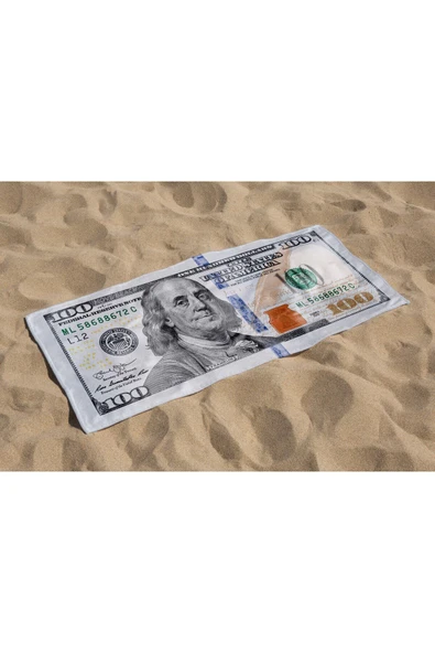 MoveBeach Dolar Desenli Plaj Havlusu, Banyo Havlusu - 6