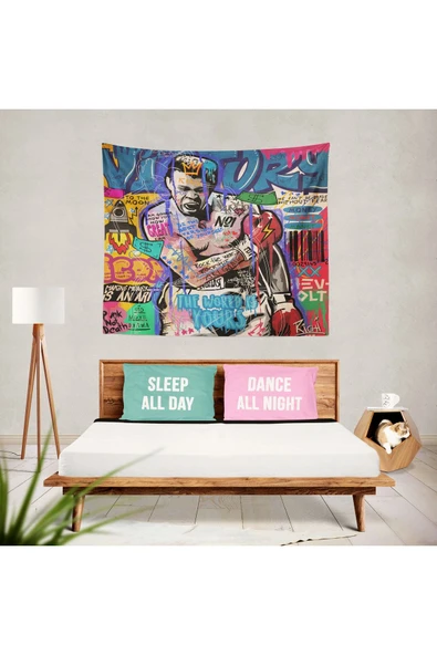 move home Desenli Kumaş Duvar Örtüsü,duvar Halısı - 2