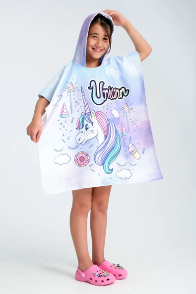 MoveBeach Çocuk Panço Plaj Havlusu 8-12 Yaş - Resim 4