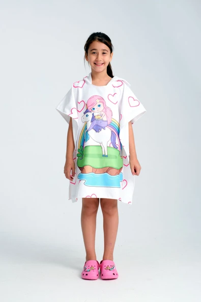 MoveBeach Çocuk Panço Plaj Havlusu 8-12 Yaş